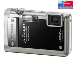 OLYMPUS ľ[mju:]  Tough-8010 - black + Ultra-compact Camera Case - 9.5x2.7x6.5 cm + 8 GB SDHC Memory Card + LI-50B Battery