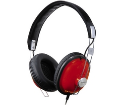 PANASONIC Slúchadlá RP-HTX7 cervené  + Adaptér Jack samica stereo 3,52 mm kovový/Jack samec stereo 6,35 mm kovový - Pozlátený