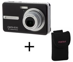 PENTAX Optio E85 + neoprénové puzdro Pentax + Pamäťová karta SDHC 4 GB + Čítačka kariet 1000 & 1 USB 2.0