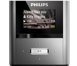 PHILIPS MP3 FM prehrávač GoGear RaGa 4 GB - Gun Metal