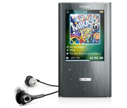 PHILIPS MP3 prehrávač GoGear Ariaz 16 GB - Strieborný  + Slúchadlá HOLUA S2HLBZ-SZ - strieborné