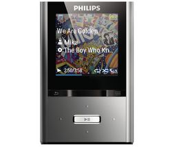 PHILIPS MP3 prehrávač GoGear ViBE SA2VBE04K 4 GB - dark silver + Slúchadlá EP-190