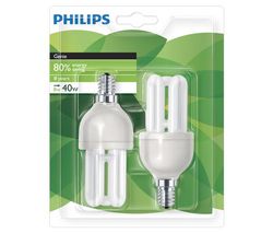 PHILIPS Sada 2 nízko energetické žiarovky 8 W E14 Genie Warm