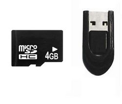 PIXMANIA Pamäťová karta microSD 4 GB + cítacka USB