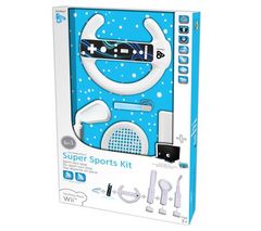 PLAYFECT Kit Sports športová sada 6 doplnkov kompatibilných s Wii Motion + [WII] + Pútka pre diaľkové ovládanie Wii - 4 farby [WII]