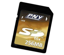 PNY Card MEM SD HIGH SPEED 66X 256Mb