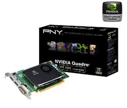 PNY Quadro FX 580 - 512 MB GDDR3 - PCI-Express 2.0 (VCQFX580-PCIE-PB)