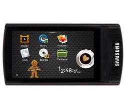 SAMSUNG Dotykový MP3 prehrávač  R'mix YP-R1 32 GB - čierny + Slúchadlá HD 515 - Chróm