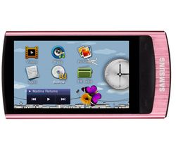 SAMSUNG Dotykový MP3 prehrávač  R'mix YP-R1 32 GB - ružový + Slúchadlá EP-190