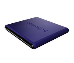 SAMSUNG Externá DVD napaľovačka Slim SE-S084D/TSLS - tmavo modrá  + Hub USB 4 porty UH-10
