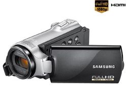 SAMSUNG HD videokamera HMX-H204 + Batéria IA-BP420E + Pamäťová karta SDHC 4 GB + Câble HDMi mâle/mini mâle plaqué or (1,5m)