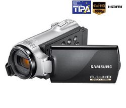 SAMSUNG HD videokamera HMX-H205 + Brašna + Pamäťová karta SDHC 8 GB + Câble HDMi mâle/mini mâle plaqué or (1,5m)
