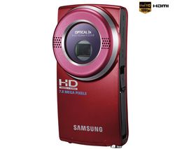 SAMSUNG Mini HD videokamera HMX-U20 - červená