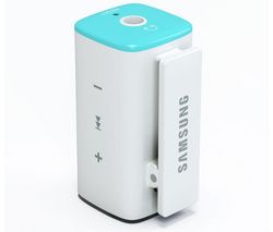 SAMSUNG MP3 prehrávač TicToc YP-S1QLV 2 GB - modrý/biely