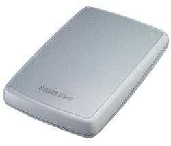 SAMSUNG Prenosný externý pevný disk  S2 500 GB Biely + Kábel HDMI samec / HMDI samec - 2 m (MC380-2M) + WD TV HD Media Player