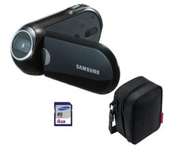 SAMSUNG Videokamera SMX-C20 - čierna + puzdro CC1M+ SD  karta 4 GB + Čítačka kariet 1000 & 1 USB 2.0 + Batéria IA-BH130LB