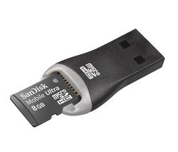 SANDISK Pamäťová karta microSD Mobile Ultra 8 GB + cítacka USB
