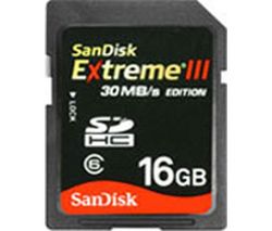 SANDISK Pamäťová karta SDHC Extreme III 16GB