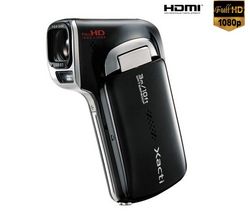 SANYO HD videokamera Xacti CA100 čierna  + Brašna + Câble HDMi mâle/mini mâle plaqué or (1,5m)