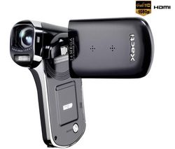 SANYO HD videokamera Xacti CG100 - čierna + Brašna + Batéria DB-L80AEX + Pamäťová karta SDHC 16 GB + Câble HDMi mâle/mini mâle plaqué or (1,5m)