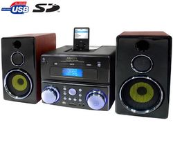 SCOTT Mikro veža DVD/CD/Xvid/USB/SD/MP3/dock iPod i-MDX 150 + Dynamický mikrofón
