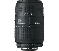 SIGMA Objektív telezoom 70-300mm F4-5,6 DG Macro + Puzdro SLRA-2 na objektív + Filter UV HTMC 58mm