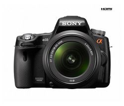 SONY Alpha  a (alpha) SLT-A33L - Digital camera - SLR - 14.2 Mpix -  DT 18-55mm lens - optical zoom: 3 x - supported memory: SD, MS PRO Duo, SDXC, SDHC, MS PRO-HG Duo + Púzdro Reflex + Pamäťová karta SDHC 16 GB
