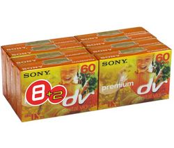 SONY Balenie 8 + 2 kazety MiniDV DVM 60 Premium