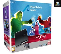 SONY COMPUTER Konzola PS3 320 GB + PlayStation Move + Kábel HDMI samec / HMDI samec - 2 m (MC380-2M)
