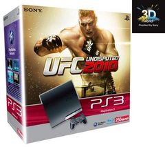 SONY COMPUTER Konzola PS3 Slim 250 GB + UFC 2010 Undisputed + Kábel HDMI samec / HMDI samec - 2 m (MC380-2M) + Diaľkové ovládanie pre PS3