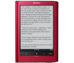 SONY Elektronická kniha PRS-650 Reader Touch Edition červená + Pamäťová karta SDHC 8 GB