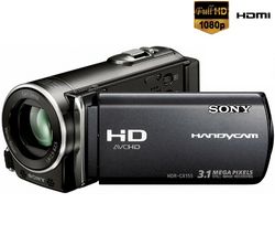 SONY HD videokamera HDR-CX155 + Batéria lithium NP-FV50 + Pamäťová karta SDHC 8 GB + Kábel HDMi - Mini HDMi - 2 m - pozlátená koncovka