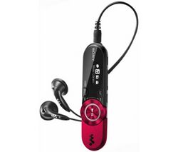 SONY MP3 prehrávač NWZ-B152F červený  + Slúchadlá MDRNE5 - Čierne