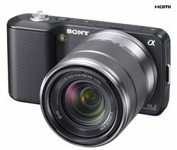 SONY NEX-3K čierny + objektív 18 - 55 mm + Ruksak Expert Shot Digital - čierny/oranžový  + Pamäťová karta SDHC Premium 32 GB 60x