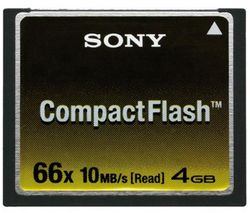 SONY Pamäťová karta CompactFlash 4 GB 66x NCFB4G