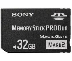 SONY Pamäťová karta Memory Stick Pro Duo Mark 2 čierna 32 GB