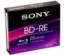 SONY Prepisovateľný Blu-ray disk BD-RE BNE25B 25 GB ( 3 ks)