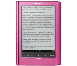 SONY PRS-350 Reader Pocket Edition E-book Reader - pink + Chargeur PRSAAC1 pour PRS-650 et PRS-350 + Ochranné púzdro PRS-ASC35 pre PRS-350  modré