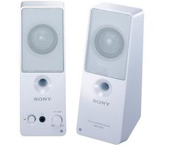 SONY Reproduktory 2.0 SRS-Z50 - biele + Audio Switcher 39600-01 + PC Headset 120