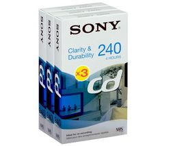 SONY VHS kazety 3E240CD - 240 min. - 3 kusy