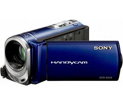 SONY Videokamera DCR-SX34 modrá + Čítačka kariet 1000 & 1 USB 2.0 + Batéria lithium NP-FV50 + Pamäťová karta SDHC 4 GB