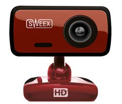 SWEEX Webcam WC062 rubínová červená + Zásobník 100 utierok pre LCD obrazovky