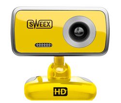 SWEEX Webcam WC064 citrónovo žltá  + Hub USB 4 porty UH-10