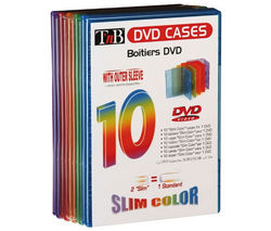 TNB Balenie 10 obalov slim farebných pro DVD