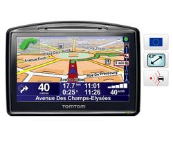 TOMTOM GPS Go 730 Európa + Kovovo sivé puzdro pre GPS s displejom 4,3