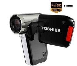 TOSHIBA Camileo P30 Uk Version - TOSHIBA - PX1497K-1CAM + Púzdro Pix Compact + Pamäťová karta SDHC 8 GB