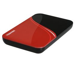 TOSHIBA Prenosný externý pevný disk StorE Art - 500 GB - červený