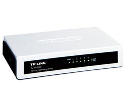 TP-LINK Switch Ethernet 5 portov 10/100 Mbps TL-SF1005D + Kábel Ethernet RJ45  prekrížený (kategória 5), 1 m + D-Link DGE 528T - Network adapter - PCI - EN, Fast EN, Gigabit EN - 10Base-T, 100Base-TX, 1000Base-T