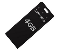 TRANSCEND USB kľúč JetFlash 4 GB - čierny  + Zásobník 100 navlhčených utierok