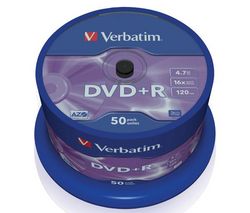 VERBATIM DVD+R 4,7 GB (balenie 50 ks) + RBNW-224 CD case